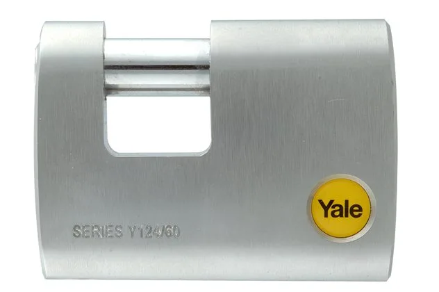 Y124 - Cadeado em latão com Arco Fechado — Yale Lisboa